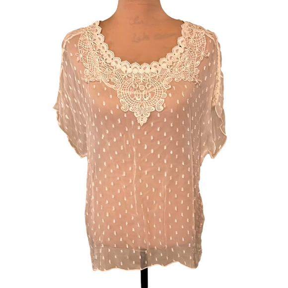 Newport News Tops - Newport News vintage sheer blouse size 6